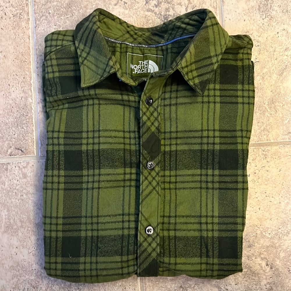 The North Face flannel size medium